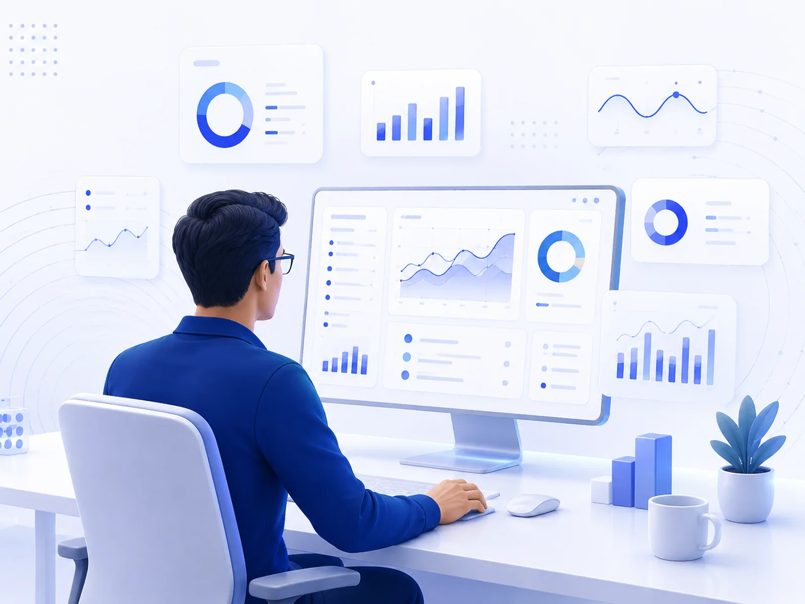 Operação de contact center com dashboards em tempo real